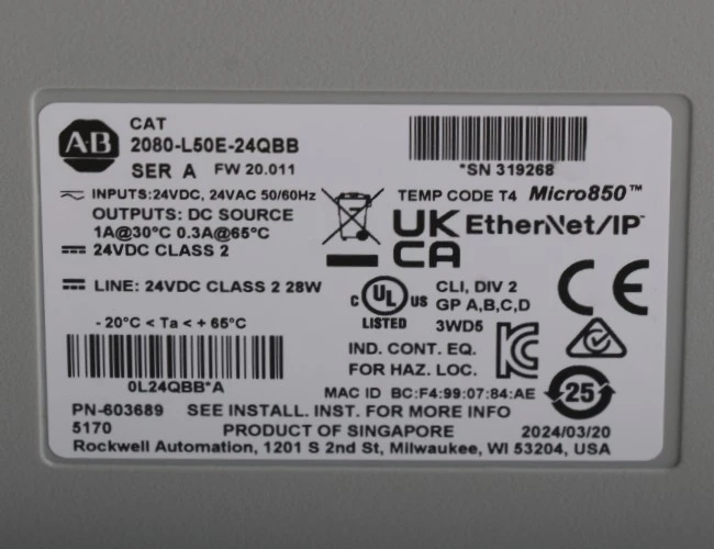2080-L50E-24QBB 2080-L50E-24QBB